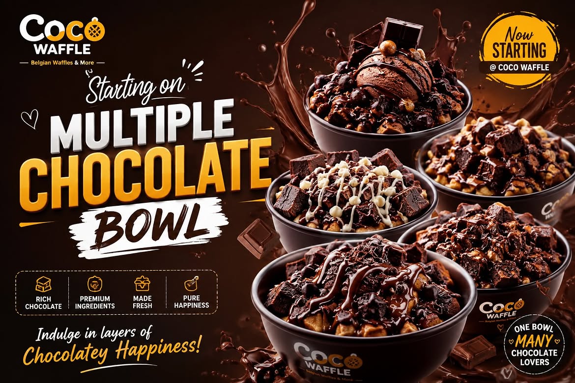 Multiple Chocolate Bowl Dessert Launch
